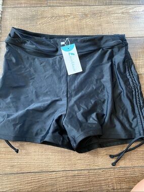 Amazon Women Swim Black Swim Shorts